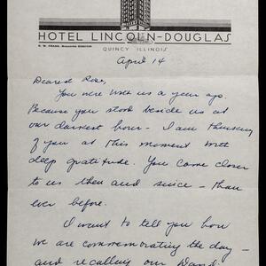 a page of handwritten text