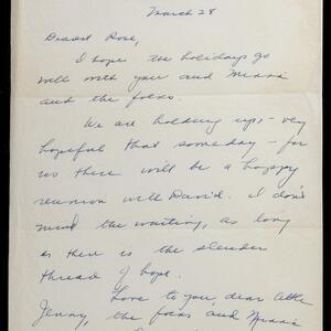 a page of handwritten text