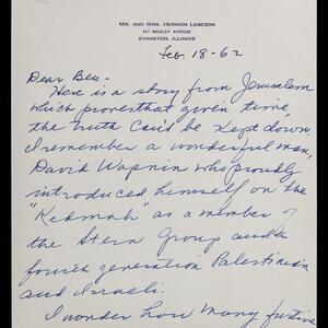 a page of handwritten text