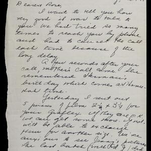 a page of handwritten text