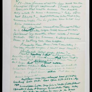 a page of handwritten text