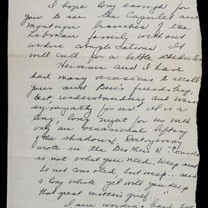 a page of handwritten text