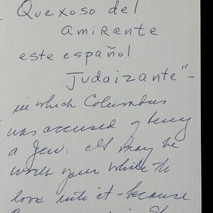 a page of handwritten text