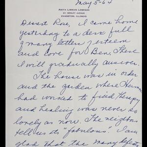 a page of handwritten text