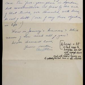 a page of handwritten text