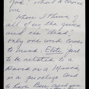 a page of handwritten text