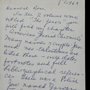 a page of handwritten text