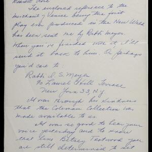 a page of handwritten text