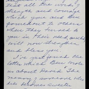 a page of handwritten text