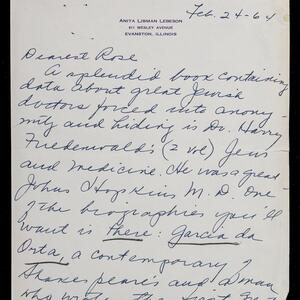 a page of handwritten text