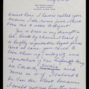 a page of handwritten text
