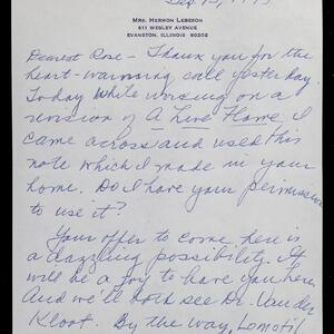 a page of handwritten text