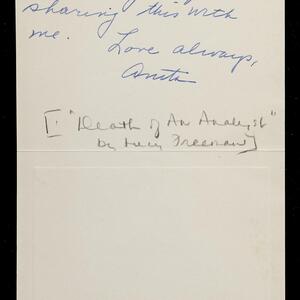 a page of handwritten text