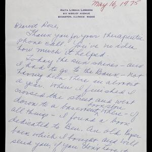 a page of handwritten text
