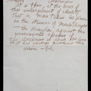 a page of handwritten text
