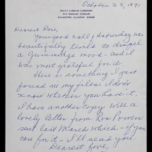 a page of handwritten text