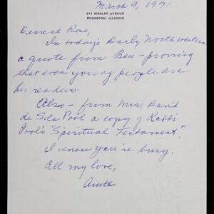 a page of handwritten text