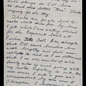 a page of handwritten text