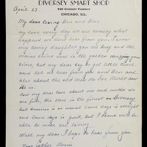 a page of handwritten text