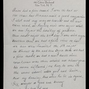 a page of handwritten text
