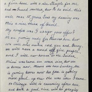 a page of handwritten text