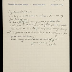 a page of handwritten text