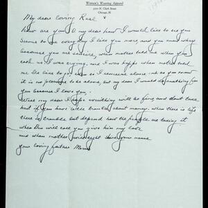 a page of handwritten text