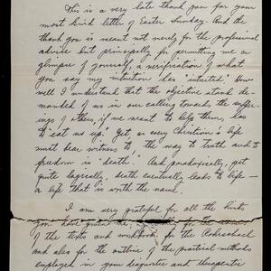 a page of handwritten text