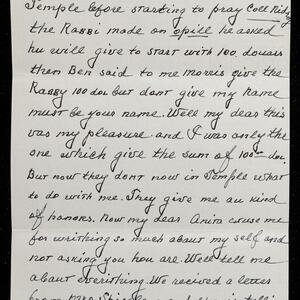 a page of handwritten text
