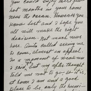a page of handwritten text