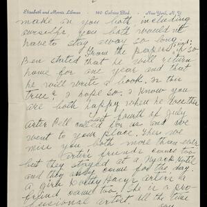 a page of handwritten text