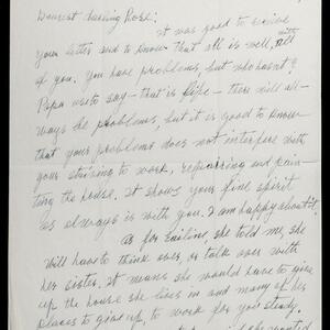 a page of handwritten text