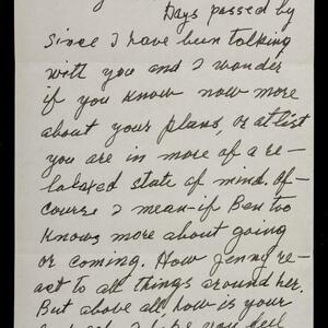 a page of handwritten text