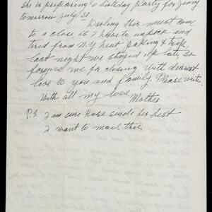a page of handwritten text