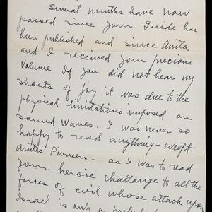 a page of handwritten text