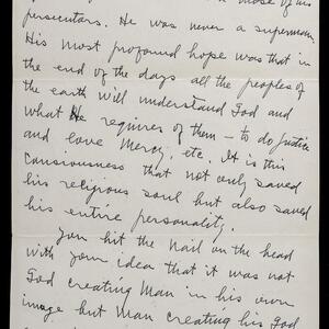 a page of handwritten text
