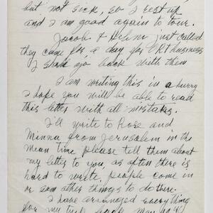 a page of handwritten text