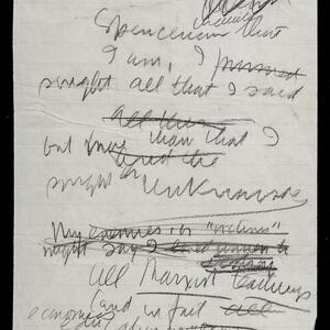 a page of handwritten text