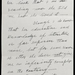 a page of handwritten text