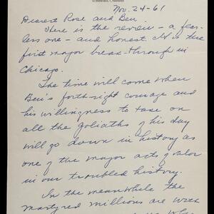 a page of handwritten text