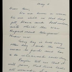 a page of handwritten text