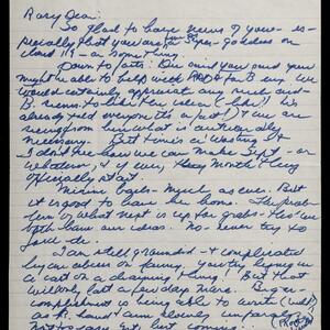 a page of handwritten text
