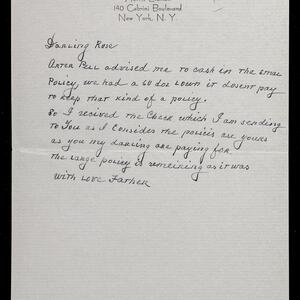 a page of handwritten text
