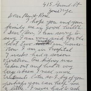 a page of handwritten text