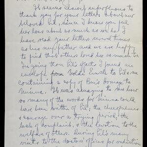 a page of handwritten text