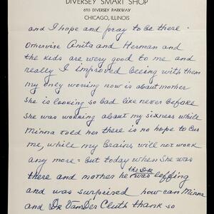a page of handwritten text