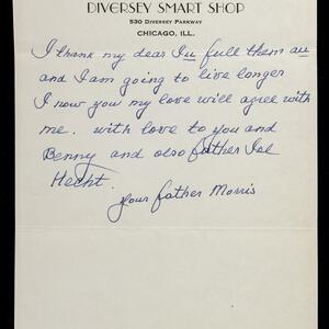 a page of handwritten text