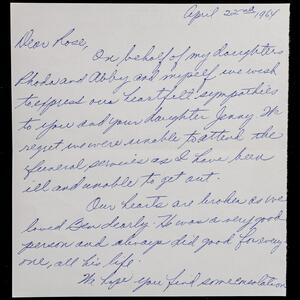 a page of handwritten text