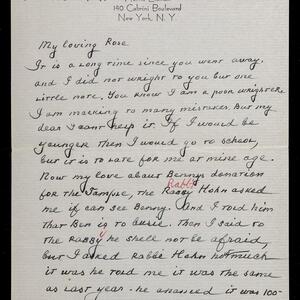 a page of handwritten text