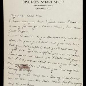 a page of handwritten text